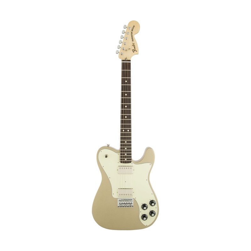 Fender Chris Shiflett Telecaster Deluxe Electric Guitar w/Case, RW FB, Shoreline Gold