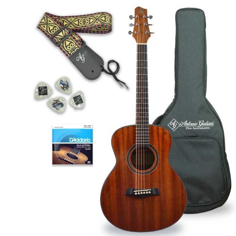 CLEARANCE Antonio Giuliani DN-2P Protg Short Scale Acoustic Guitar Outfit