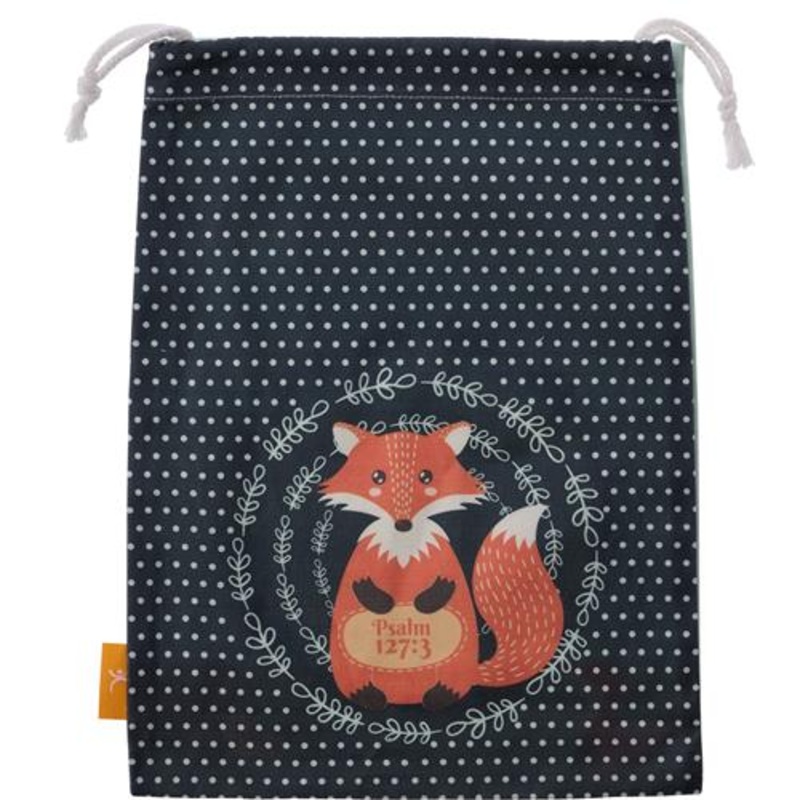 Large Cotton Drawstring Bag -Children Are A Gift From The Lord