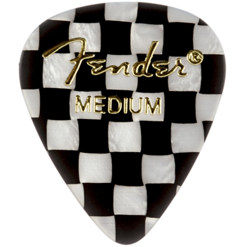 Fender 198-0351-302 351 Graphic Pick Pack, Checker, Medium, 12 Count