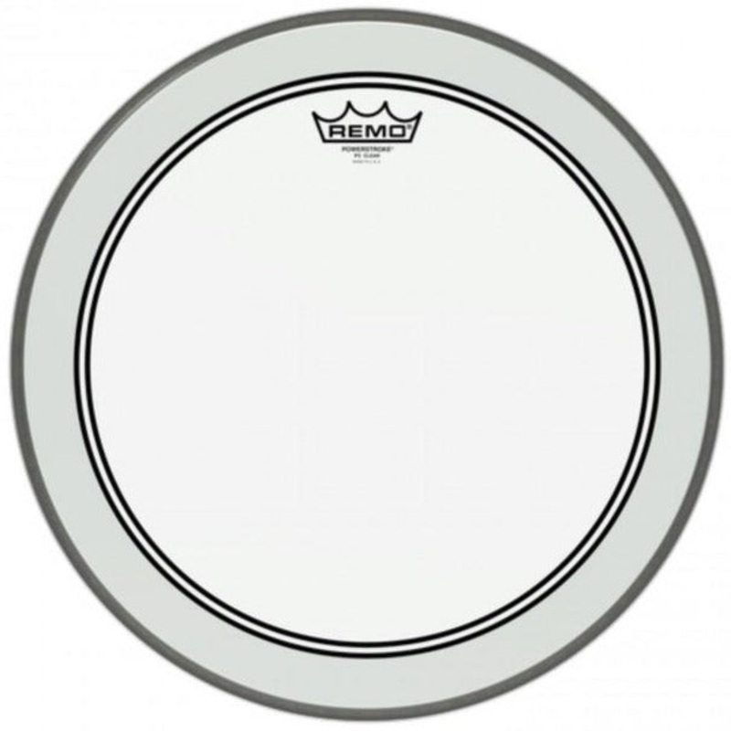 Remo P3-1316-C2 16" Powerstroke 3 Drumhead Clear, 2-1/2" Impact Patch