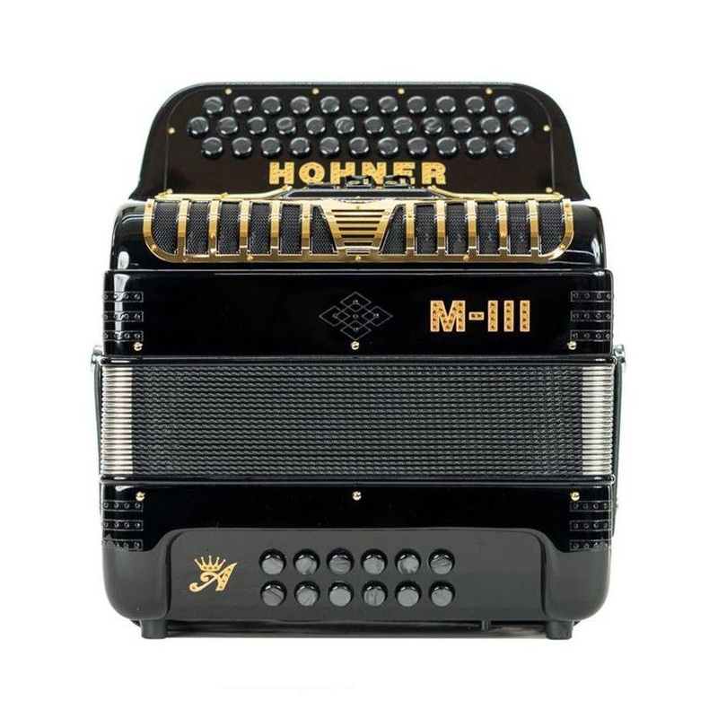 Hohner Anacleto MARK III 3 Switch Compact EAD Accordion - Black