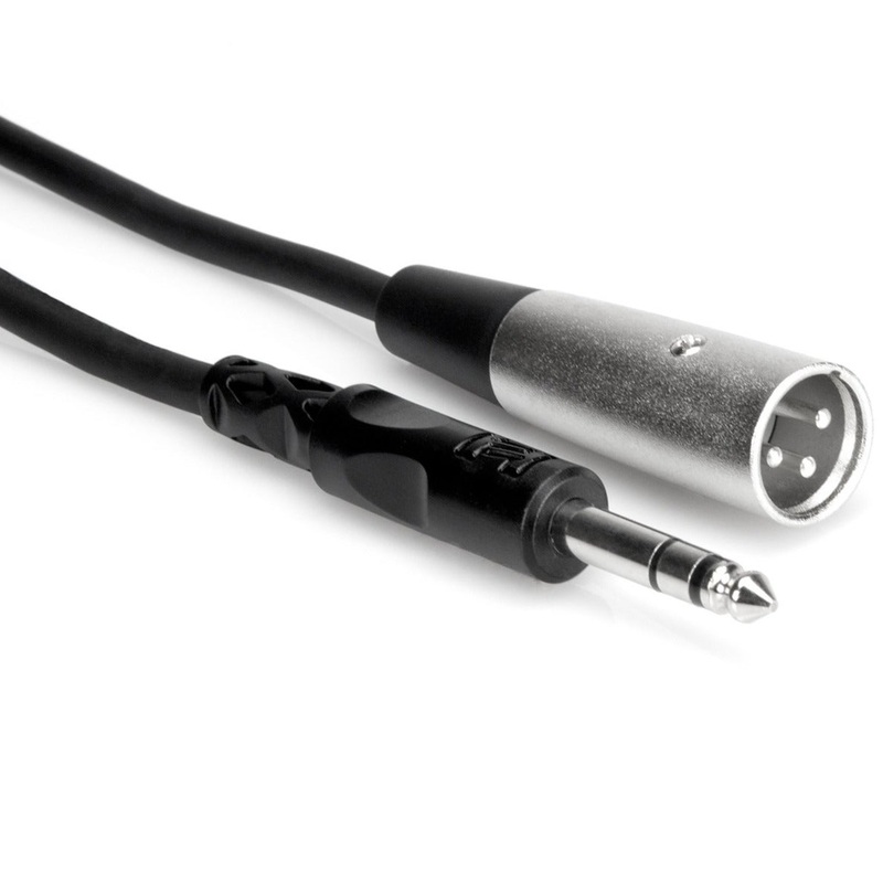 Hosa STX-105M Balanced Interconnect 1/4 in TRS to XLR3M 5 ft (Loc:2D)