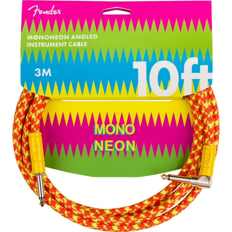 Fender Mono Neon Instrument Cable, 10', Orange