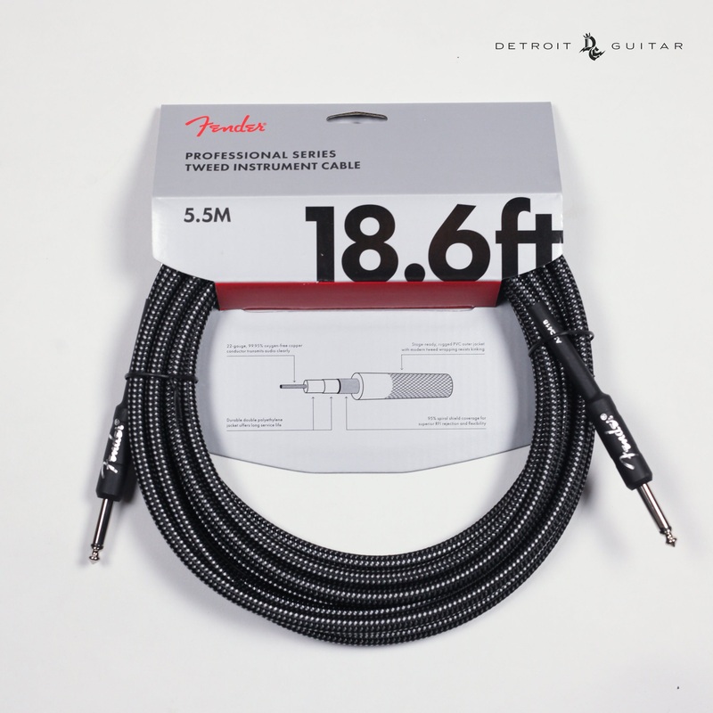 Fender Professional Series Instrument Cable 18.6' Gray Tweed