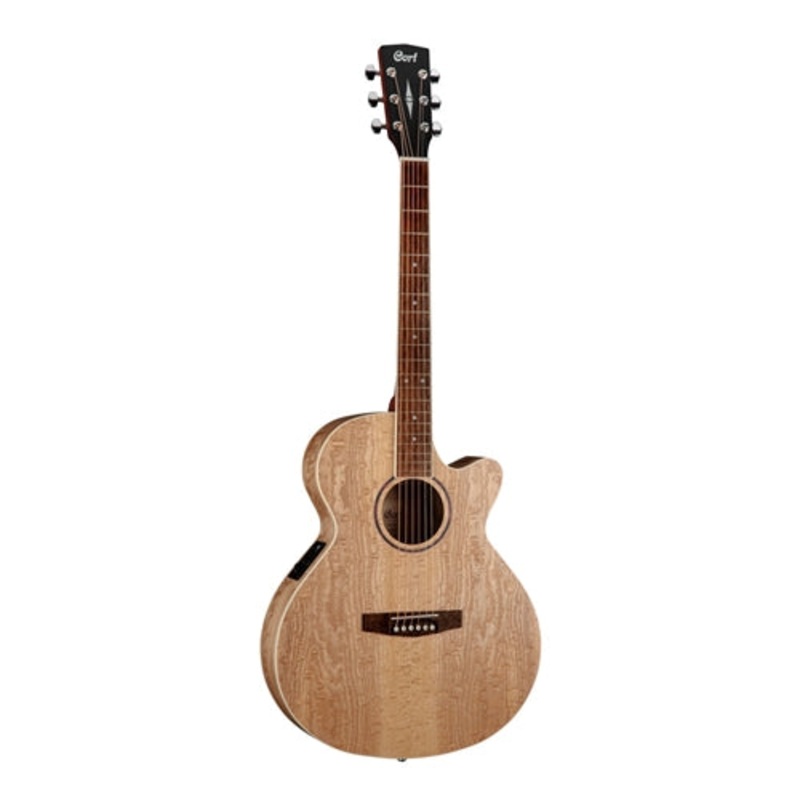 Cort Acoustic Guitar w/ Pickup & Bag (Open Pore Ash Burl)