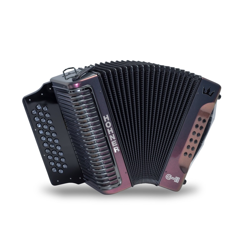 Hohner Corona C-II - Purple - Keys of F/Bb/Eb Accordion