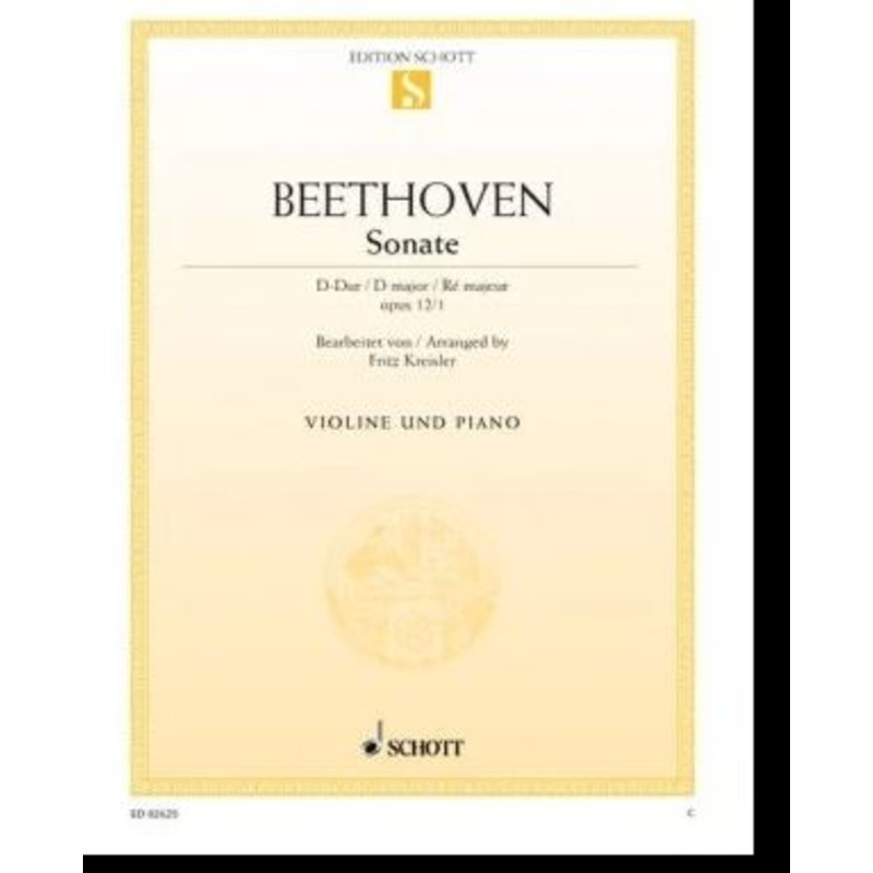 Violin Sonata in D Major Op 12 No 1 Violin/Piano