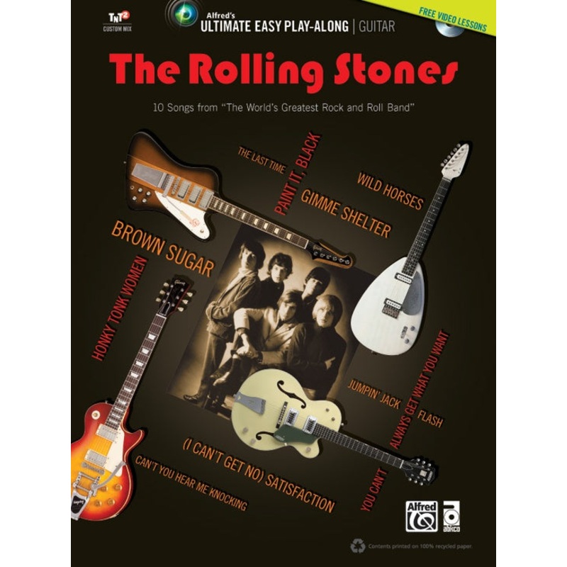 ROLLING STONES GTR TAB BK/DVD