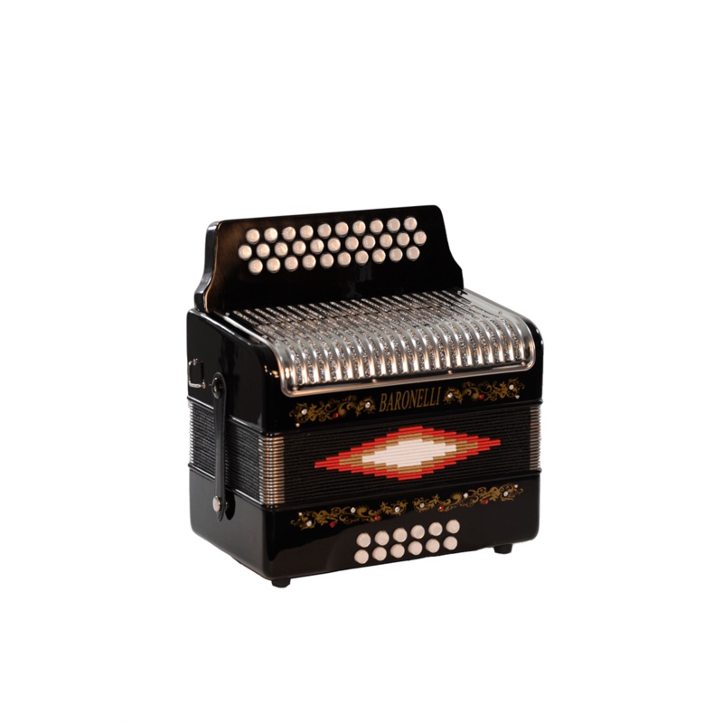 BARONELLI USA AC3112STG Full Size 31 Button Accordion Black