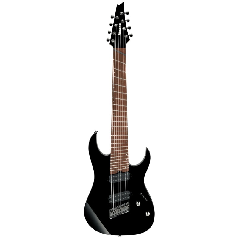 Ibanez RGMS8BK RG Multi-Scale, 8 String, Black, Jatoba FB