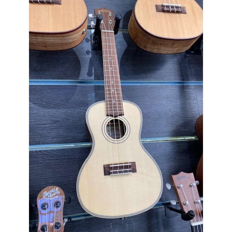 Lanikai Concert Ukulele Solid Spruce Top in Natural Satin Finish - LSPSTC