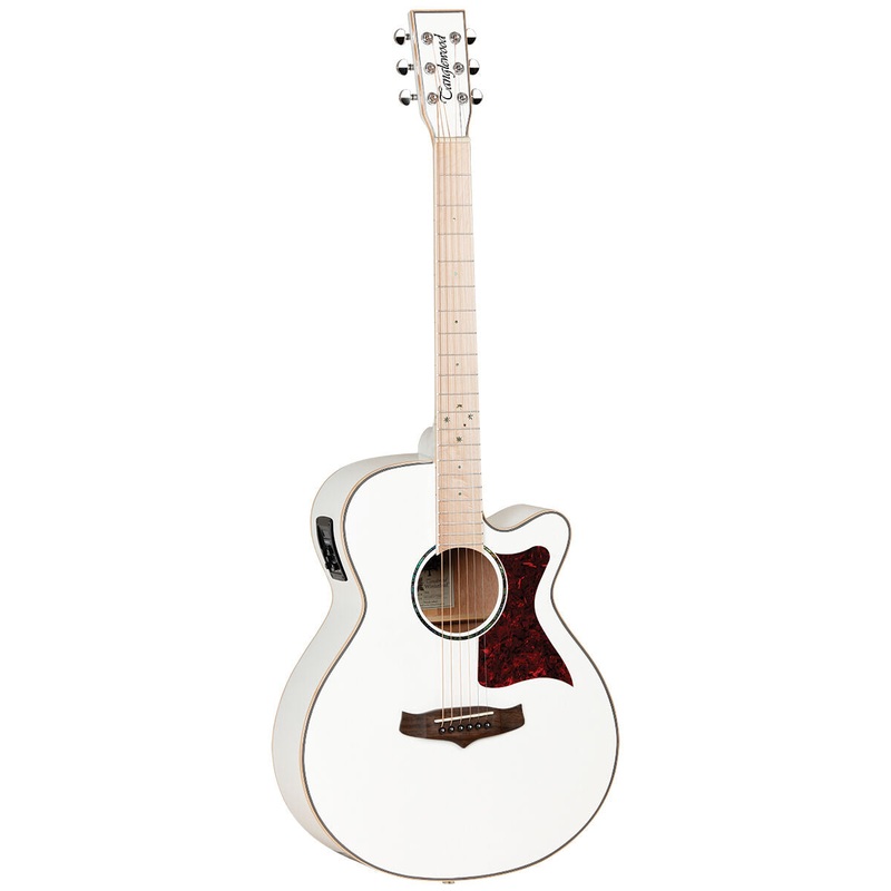 Tanglewood Winterleaf Pro Blonde Superfolk C/E Whitsunday White Gloss