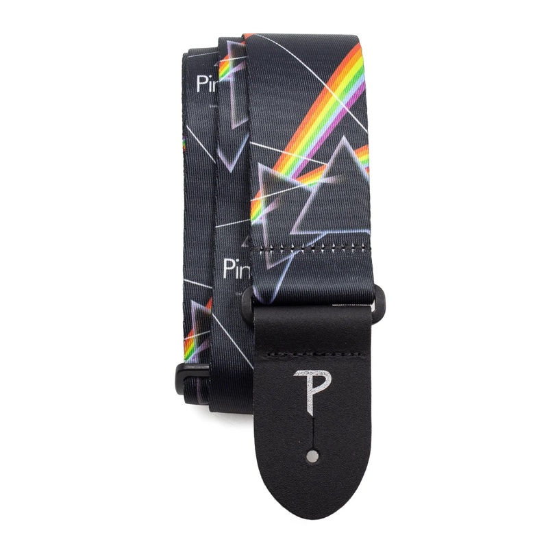 Perris Leather LTD - PINK FLOYD DARK SIDE OF THE MOON ALLOVER POLYESTER - NDS-8090 - GUITAR STRAP- Made in Canada