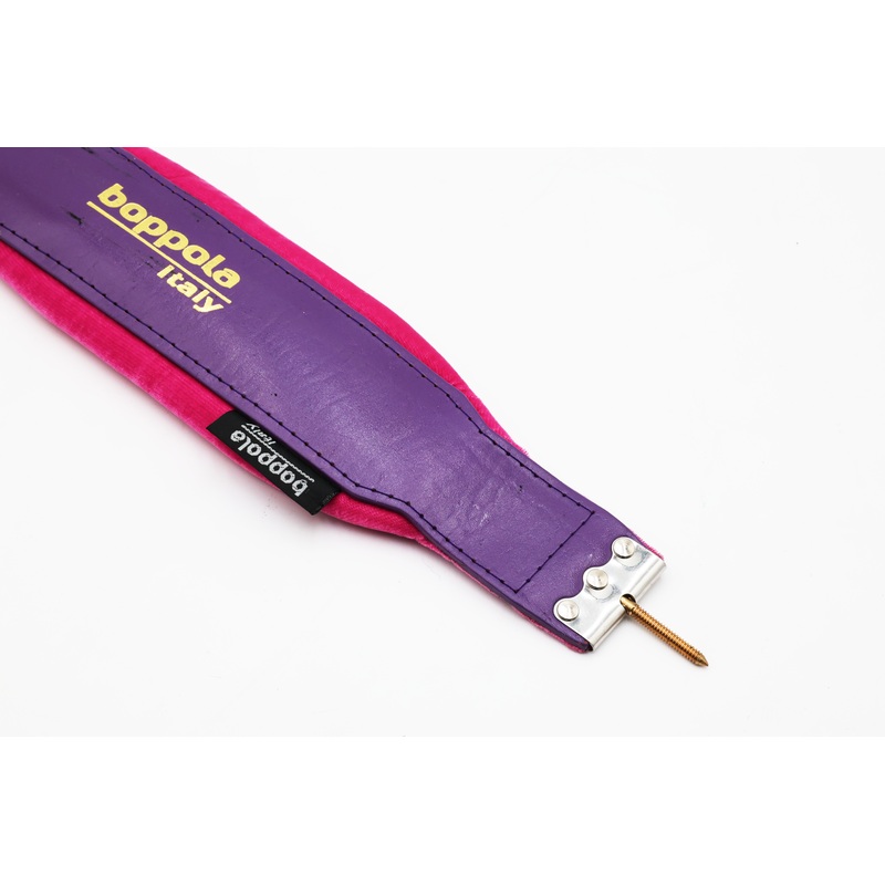 Boppola Italy Purple on Pink Accordion Bass Shoulder Strap (Thread Screw Mount)