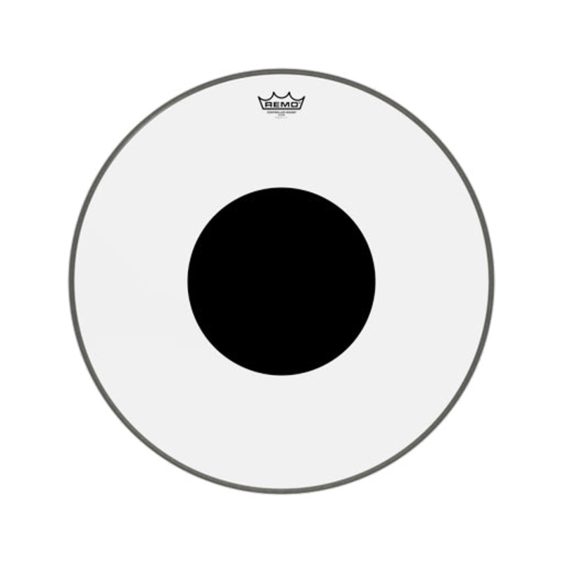 Remo CS-1322-10 22inch Controlled Sound Black Dot On Top Clear Bass Drum Head