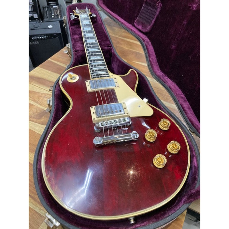 SOLD Vintage 1976 Gibson Les Paul Custom Electric Guitar Wine Red