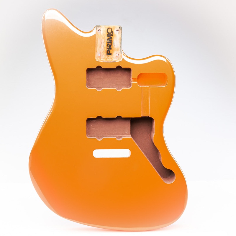 PRiMO Replacement Jazzmaster Body - Strat Trem - Fire Mist