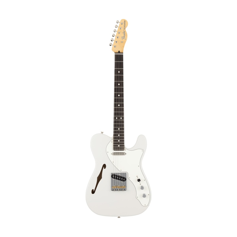 Fender MIJ Limited Kusumi Color Telecaster Thinline Electric Guitar, RW FB, Kusumi White