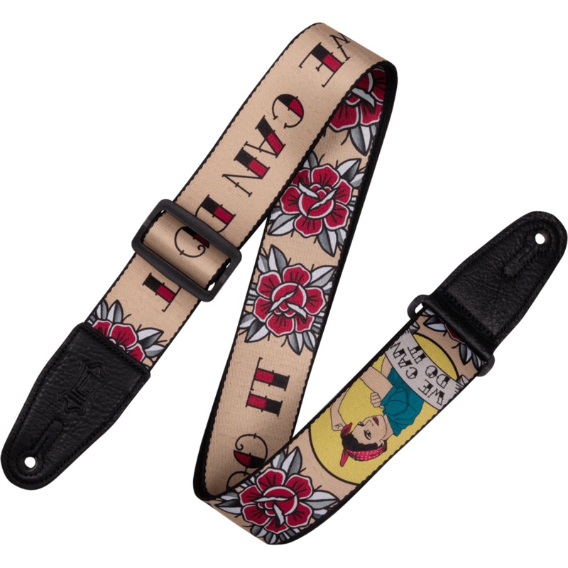 Levy's MPD2-125 2" Polyester Guitar Strap Rosie the Riveter