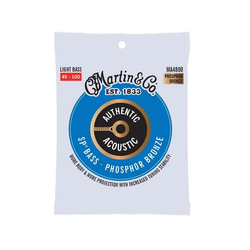 Martin Light Bass 45-100 Phosphor Bronze SP Bass Strings MA4800