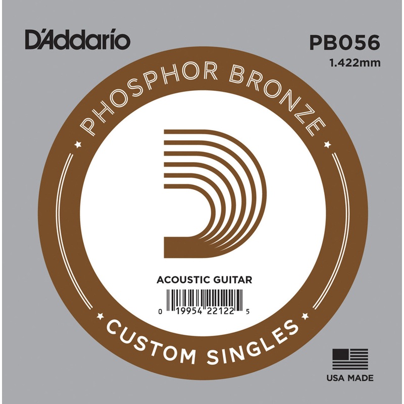 D'Addario .056 Phosphor Bronze Single Acoustic String