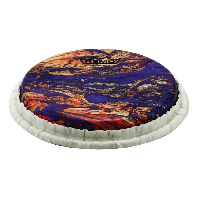 REMO **Special Order**, Bongo Drumhead, Tucked, 7.15", SKYNDEEP, "Molten Sea" Graphic