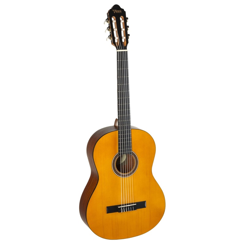 Valencia VC204H 200 Series Classical Guitar, Antique Natural Finish Hybrid Slim Neck