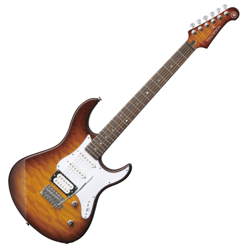 Yamaha PAC212VQM TBS Electric Guitar - Quilted Maple Body and Headstock - Tobacco Sunburst
