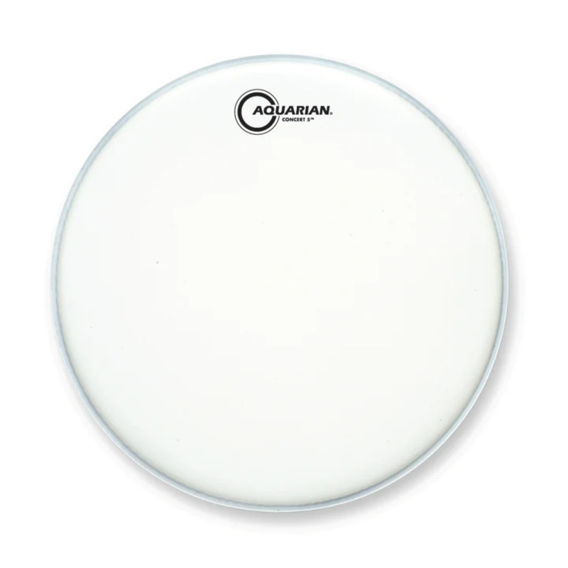 Aquarian Concert 5 White Snare Heads - Batter Side