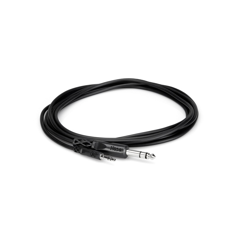 Hosa Stereo Interconnect Cable 3.5 mm TRS to 1/4" TRS - CMS-105