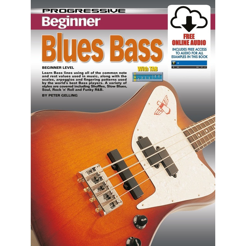 Progressive Beginner Blues Bass - Book/Online Audio
