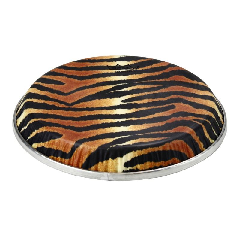 Remo Conga Drumhead (GB), Symmetry, 9.75" D1, Skyndeep, 'Tiger Stripe' Graphic