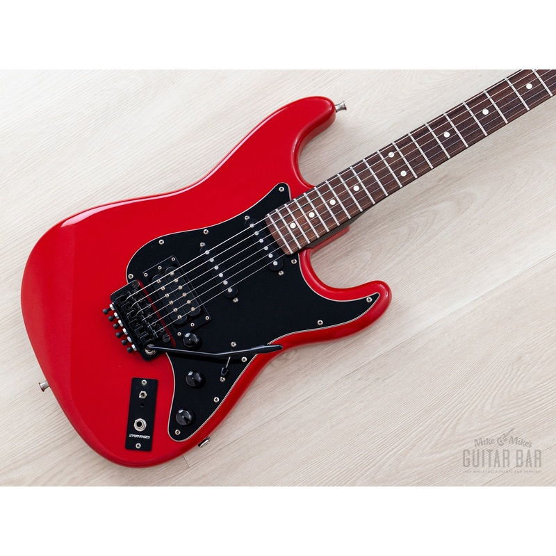 1980s Fernandes Brad Gillis Signature SSH Superstrat ST-80BG Red, Japan