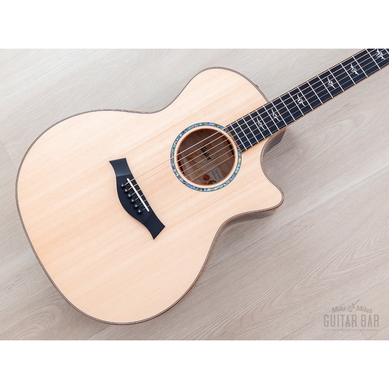 2023 Taylor Custom Grand Auditorium Acoustic Electric Guitar Trans Purple w/ Lutz Spruce + Quilted Maple