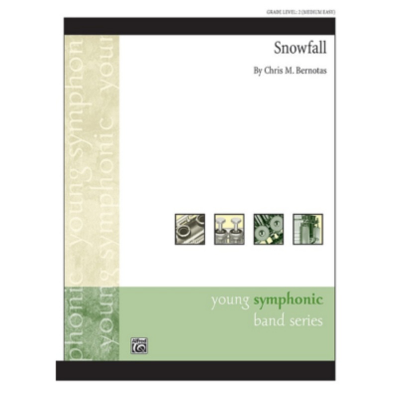 Snowfall, Chris M. Bernotas Concert Band Chart Grade 2