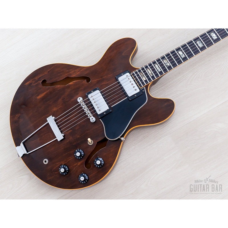 1976 Gibson ES-335 TDW Semi-Hollow Vintage Guitar Walnut, 100% Original w/ T Tops, Case