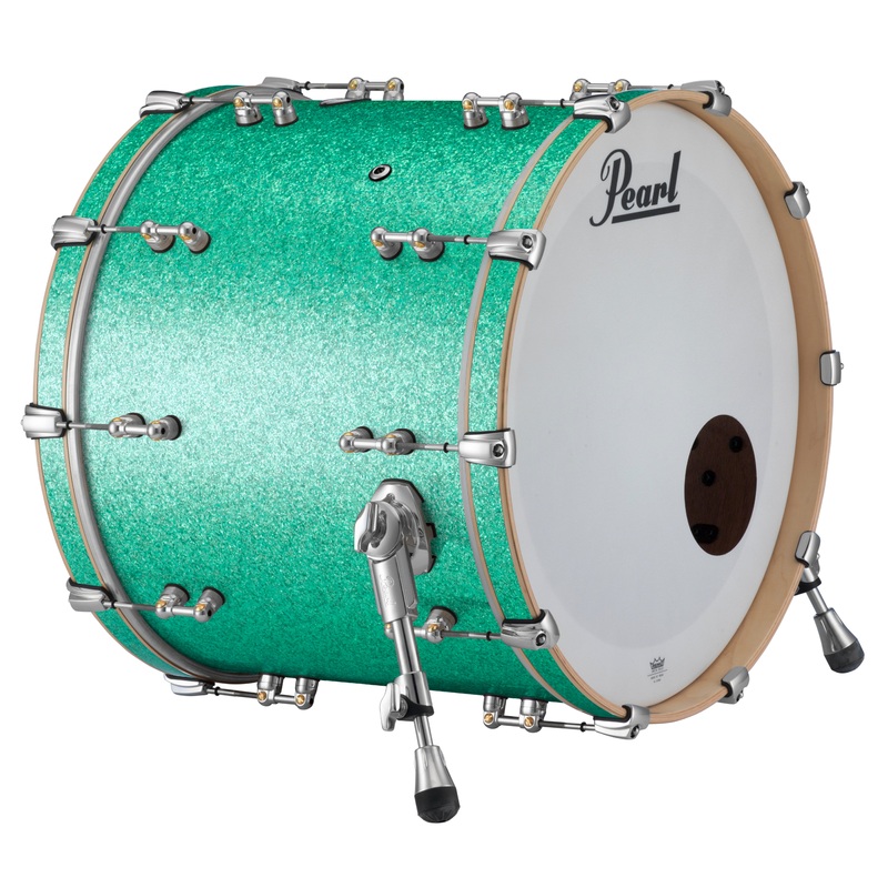 Pearl Music City Custom Pure 26"x16" Bass Drum w/o BB3 Mount TURQUOISE GLASS