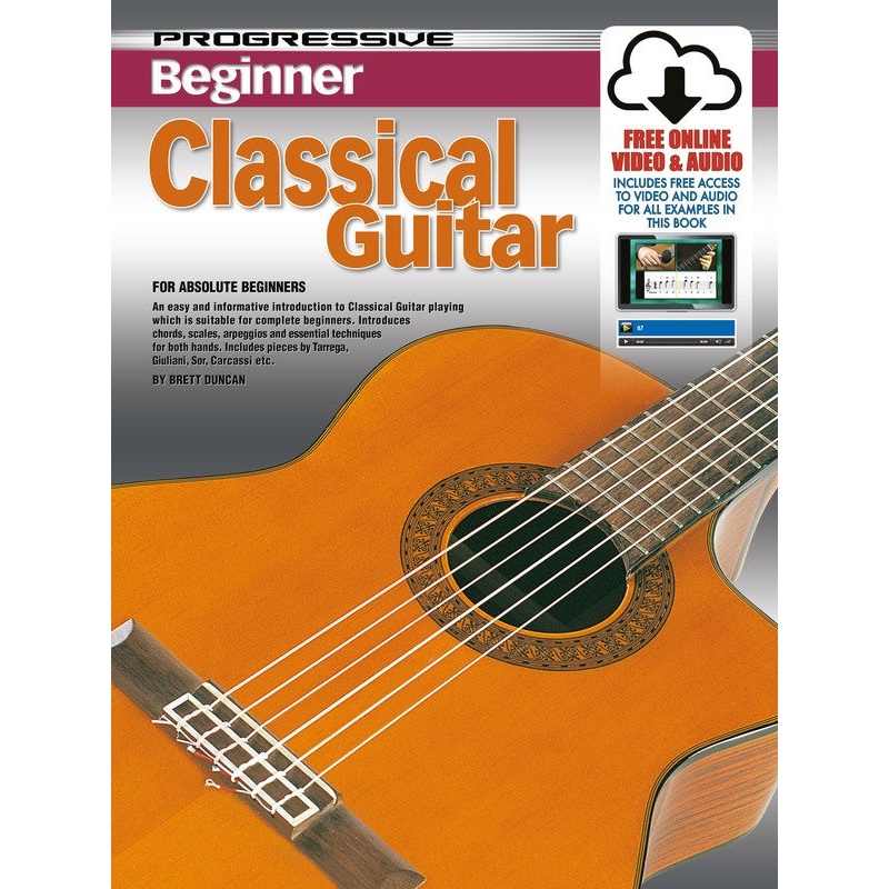 Progressive Beginner Classical Guitar Book/Online Media