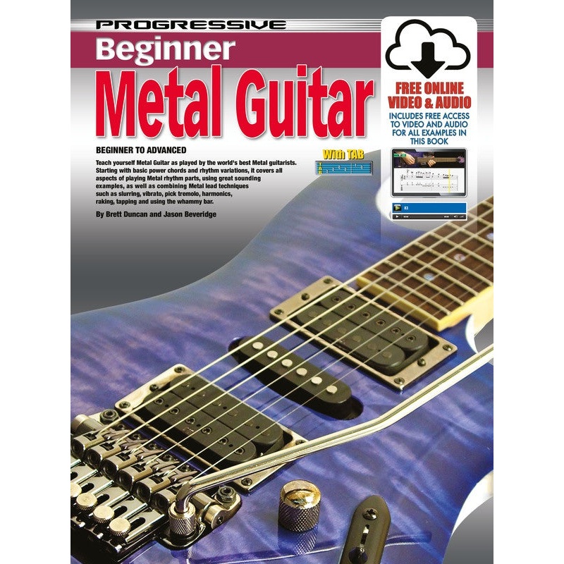 Progressive Beginner Metal Guitar Book/Online Media