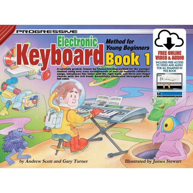 Progressive Electric Keyboard Method for the Young Beginner - Book 1 Book & Online Audio