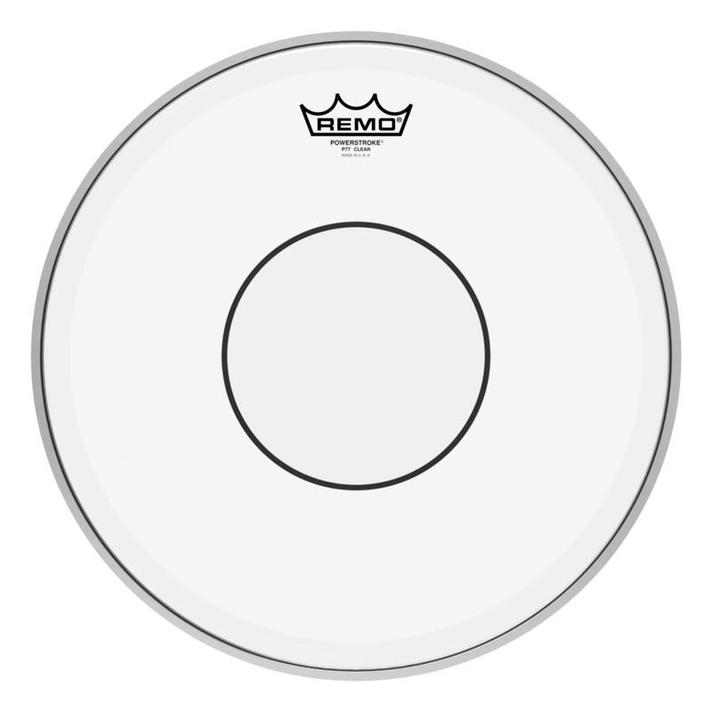 Remo Powerstroke 77 Clear Batter Drumhead with Clear Dot 14"