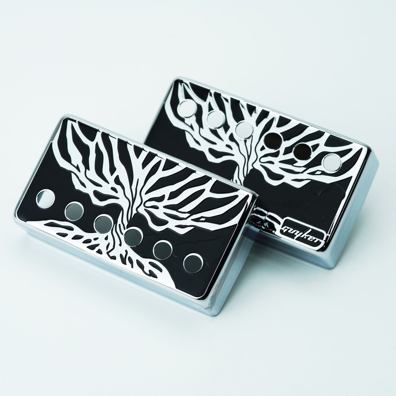 PC013 50-52MM Cool Humbucker Cupronickel Material Guitar Pickup Covers Set Chrome