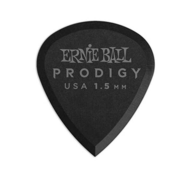 Ernie Ball Prodigy Guitar Picks - Mini 1.5mm Black - 6 Pack