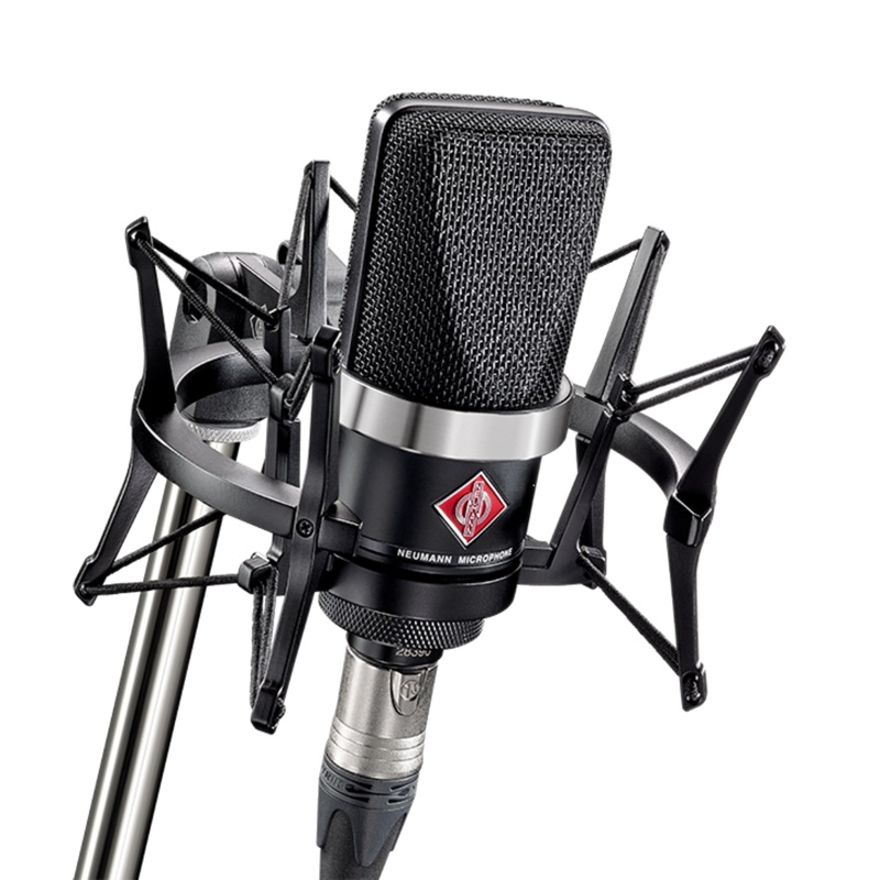 Neumann TLM 102 Studio Set Cardioid Condenser Microphone With EA 4 Shock Mount - Black - Mint, Open Box