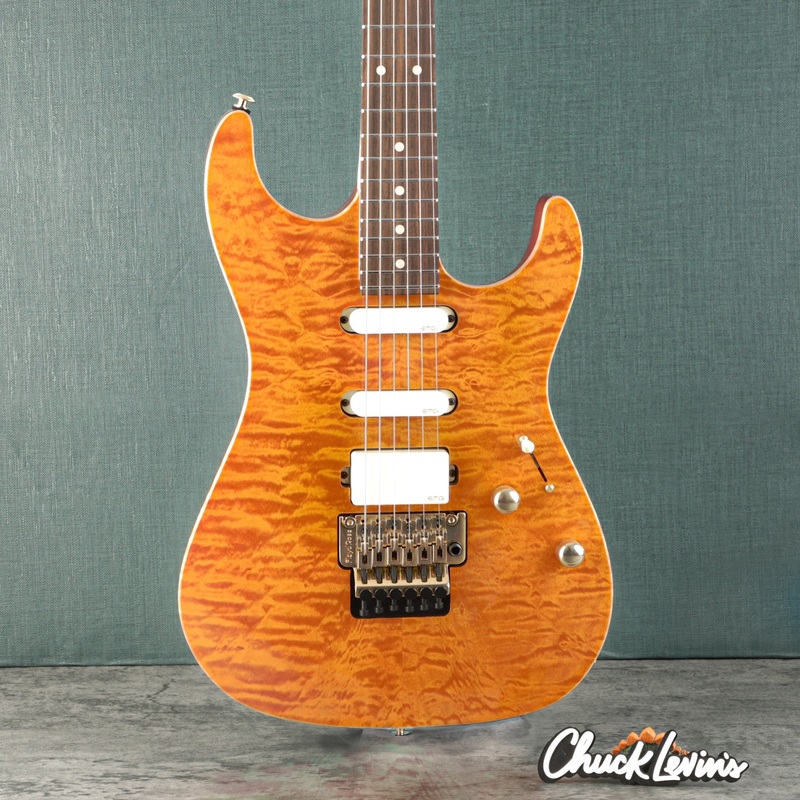 Suhr Standard Legacy Electric Guitar - Trans Caramel, Floyd Rose