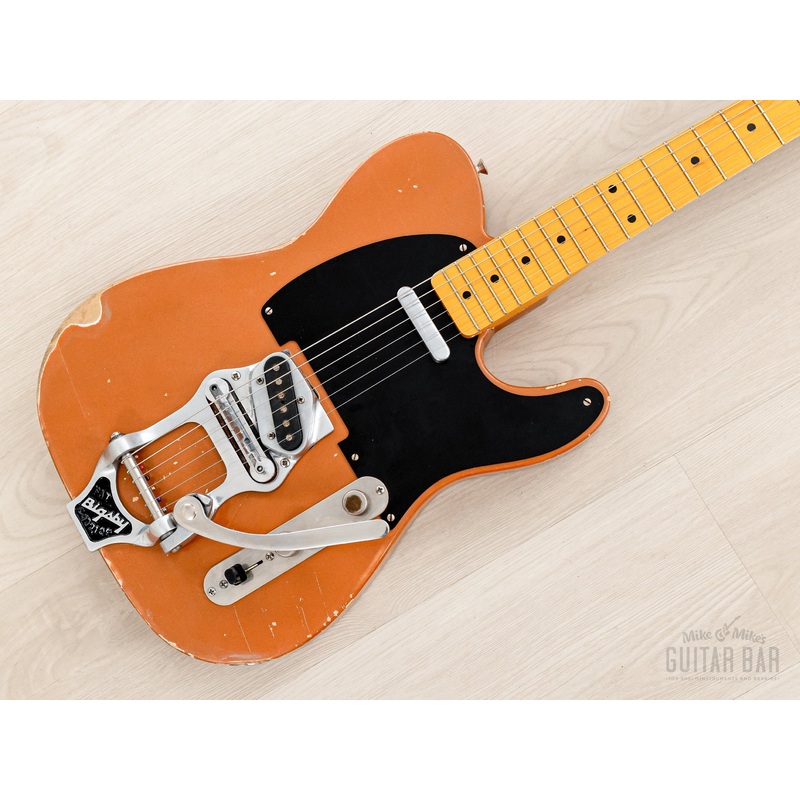 Telecaster Partscaster MJT Relic Copper Lacquer w/ Fender Licensed Neck, Lollar, Bigsby B16 & Case