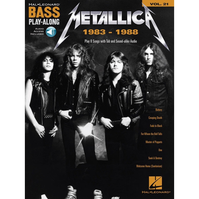 Metallica: 1983-1988 Bass Play-Along Volume 21