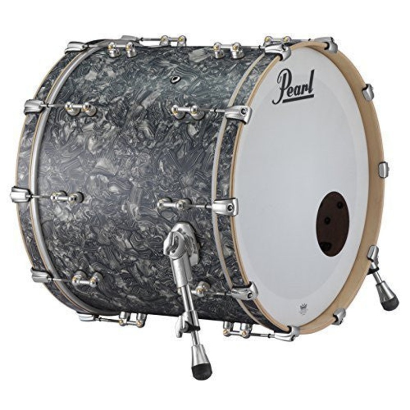 Pearl Music City Custom Pure 22"x20" Bass Drum w/BB3 Mount PEWTER ABALONE
