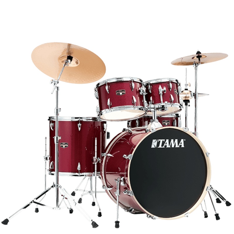 Tama Imperialstar IE62C 6-piece Complete Drum Set with Snare Drum Candy Apple Mist